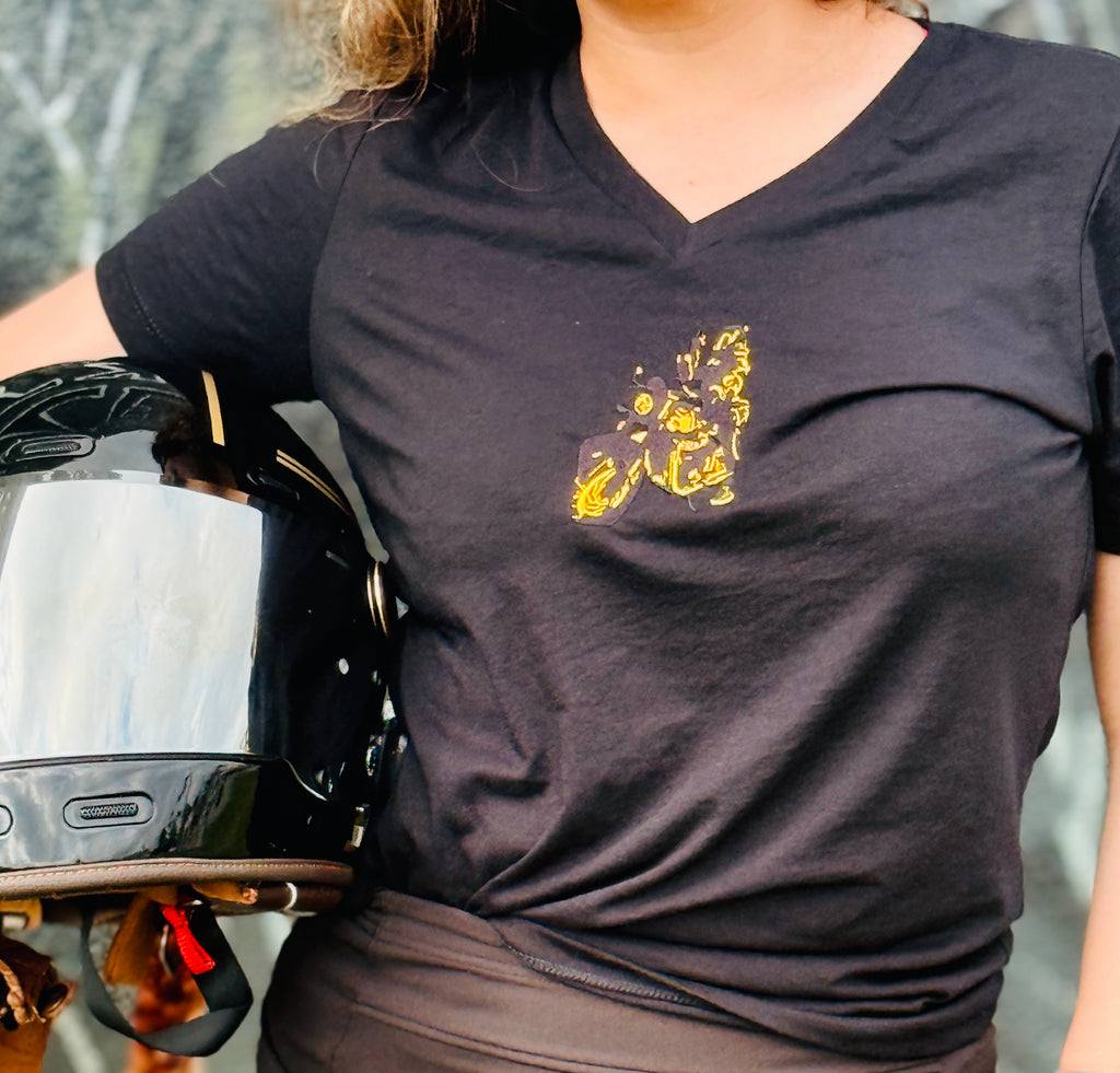 Women’s relaxed v-neck t-shirt F&FS(PM)